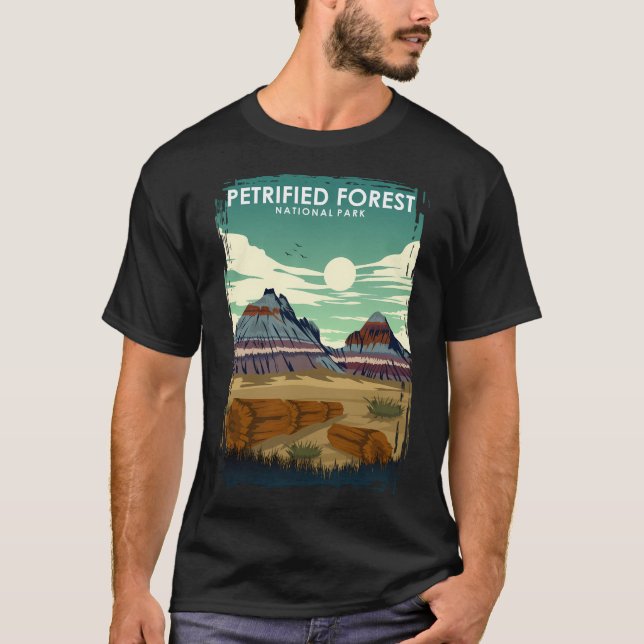 Camiseta Petrified Forest National Park Travel Poster (Anverso)