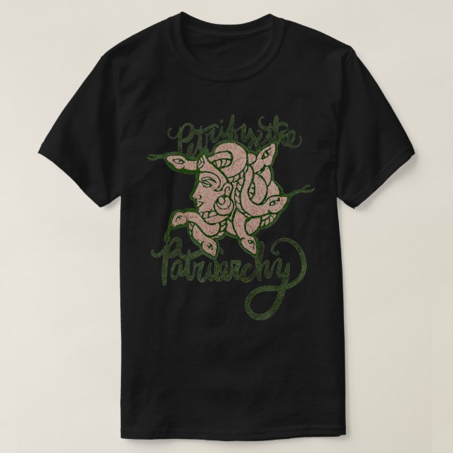 Camiseta Petrify el patriarcado feminista Medusa (Diseño del anverso)
