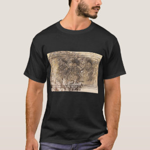 Camiseta Petroglifo del jugador del saxofón y de flauta de