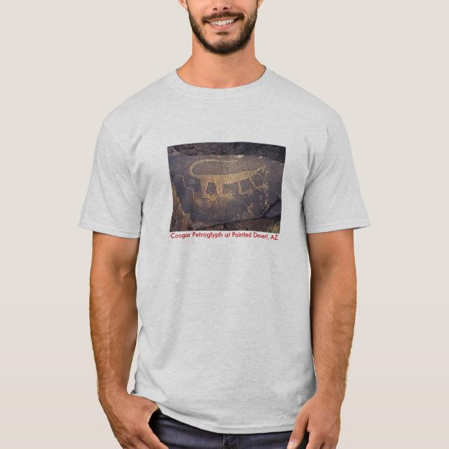 Camiseta Petroglifo pintado del desierto (Anverso)