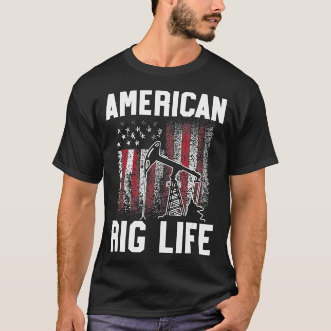 Camiseta Petróleo Rig Life (Anverso)