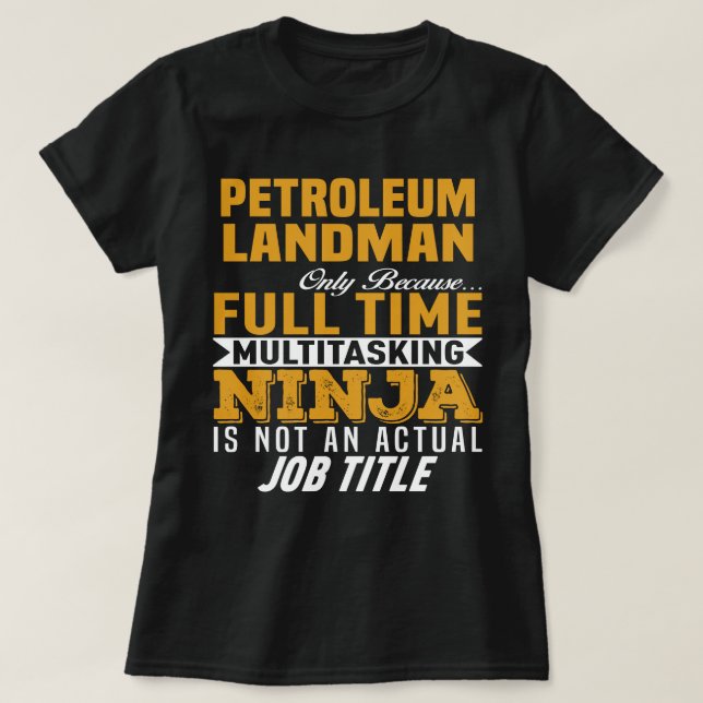 Camiseta Petroleum Landman (Diseño del anverso)