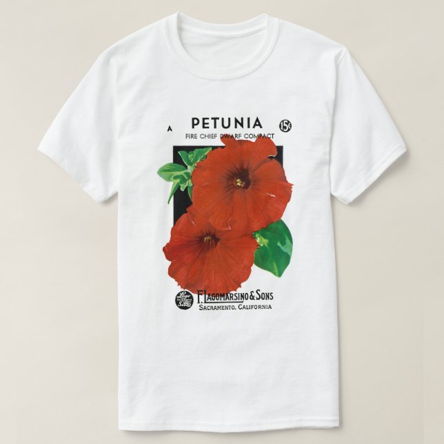 Camiseta Petunia (Diseño del anverso)