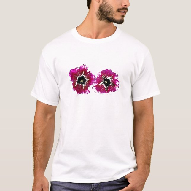 Camiseta Petunias de Verano (Anverso)