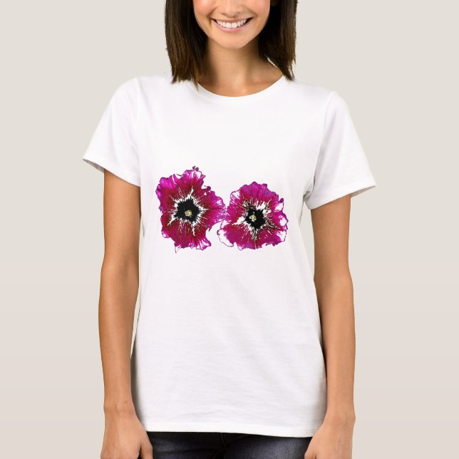 Camiseta Petunias de Verano (Anverso)