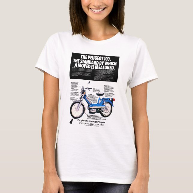 CAMISETA PEUGEOT 103 MOPED337 (Anverso)