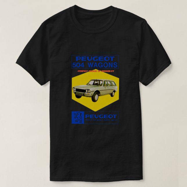 CAMISETA PEUGEOT 504 ESTATE  FAMILY (Diseño del anverso)