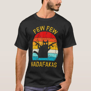 Camiseta Pew Madafakas Pew provoca a curioso gato negro ret