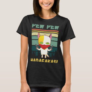 Camiseta Pew Pew Madafakas Gracioso Gato Gato Gatito Gatito