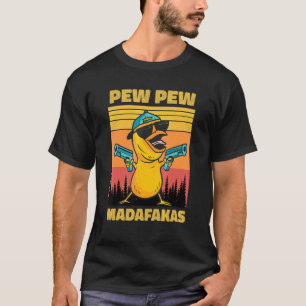 Camiseta Pew Pew Madafakas Pollo Pew Pew Armas Gallina Dive