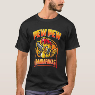 Camiseta Pew Pew Madafakas Vintage Crazy Regalos Funny Retr