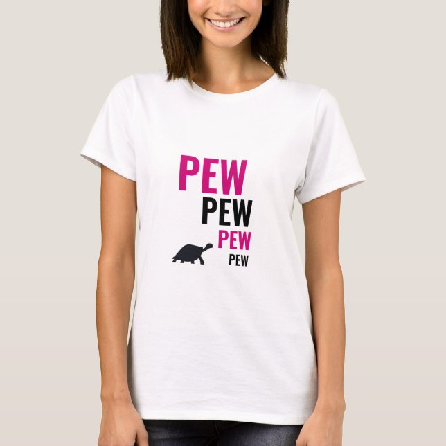 Camiseta Pew Pew Tortoise | T-shirt (Anverso)