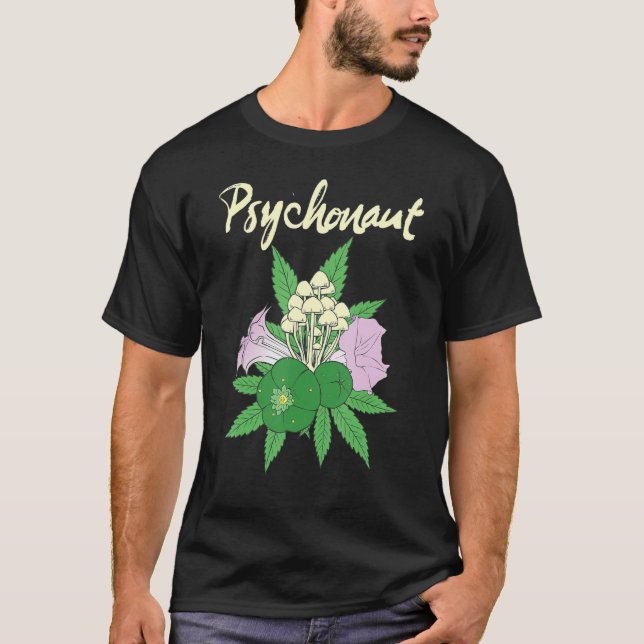Camiseta Peyote Cactus Mescaline Psychedelic Goa Entheogeni (Anverso)