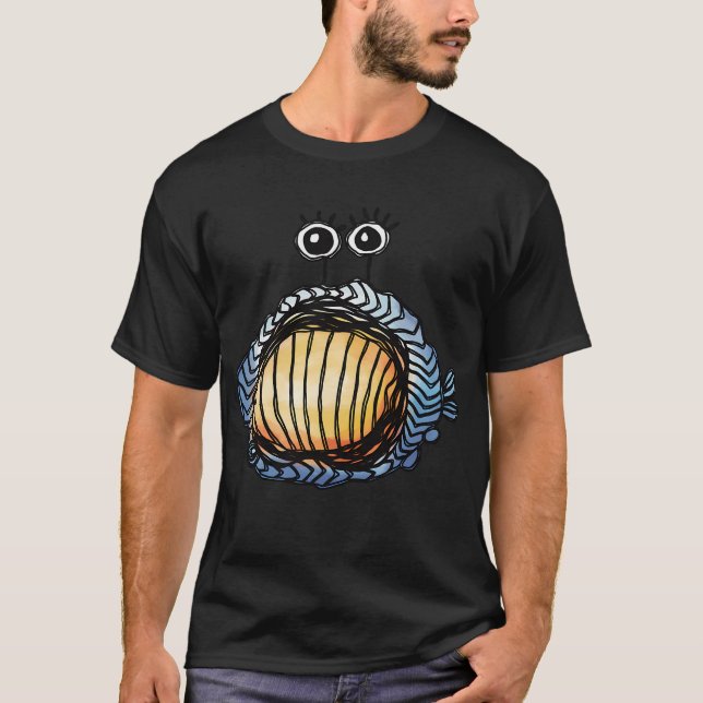 Camiseta Pez abstracto con patrones vibrantes (Anverso)