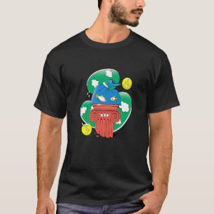 Camiseta Pez Abstracto En Plástico Premium