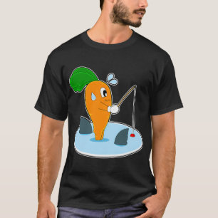 Camiseta Pez acuarela manchado de púrpura y dorado