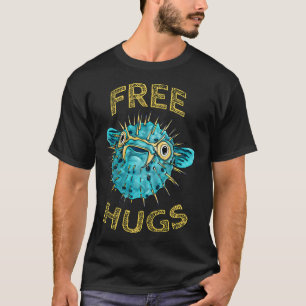 Camiseta Pez adorable de abrazos gratis, divertido pez puer
