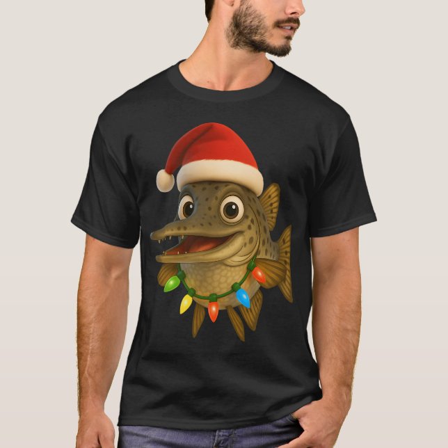 Camiseta Pez aguja de Florida de Navidad (Anverso)