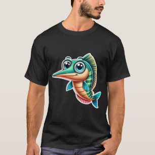 Camiseta Pez Aguja de Hocico Largo Adorable