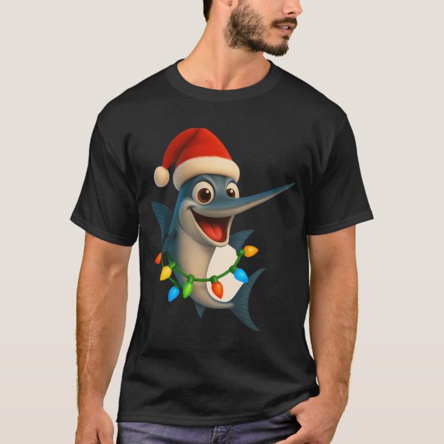Camiseta Pez aguja de Navidad (Anverso)