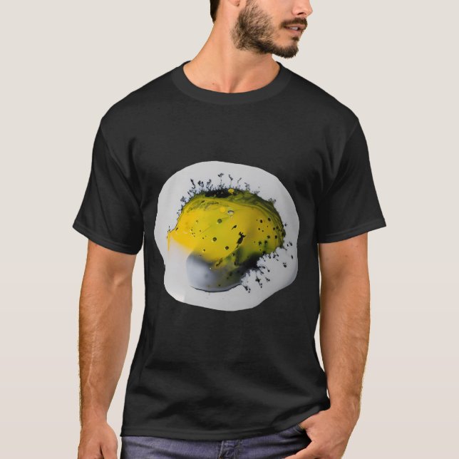 Camiseta Pez amarillo abstracto (Anverso)