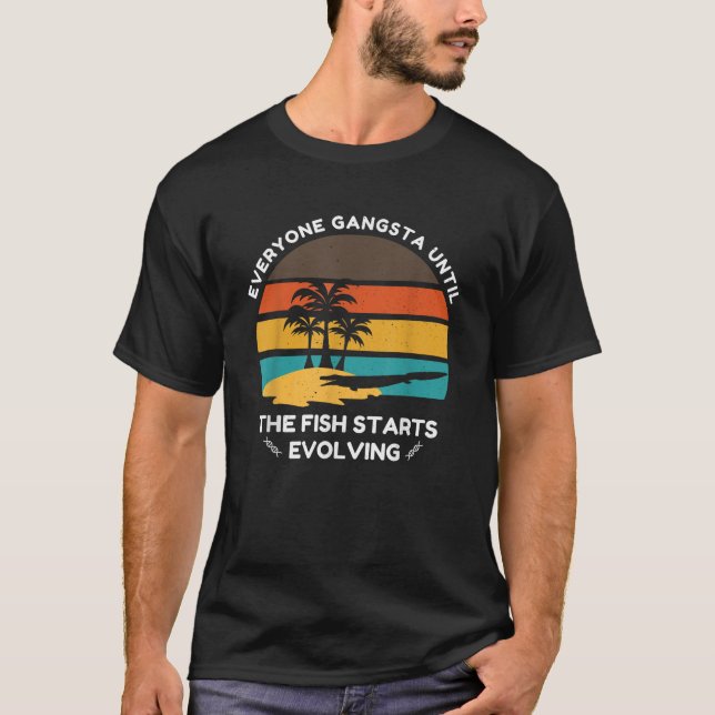 Camiseta Pez Ancestro Evolución Tiktaalik Meme (Anverso)