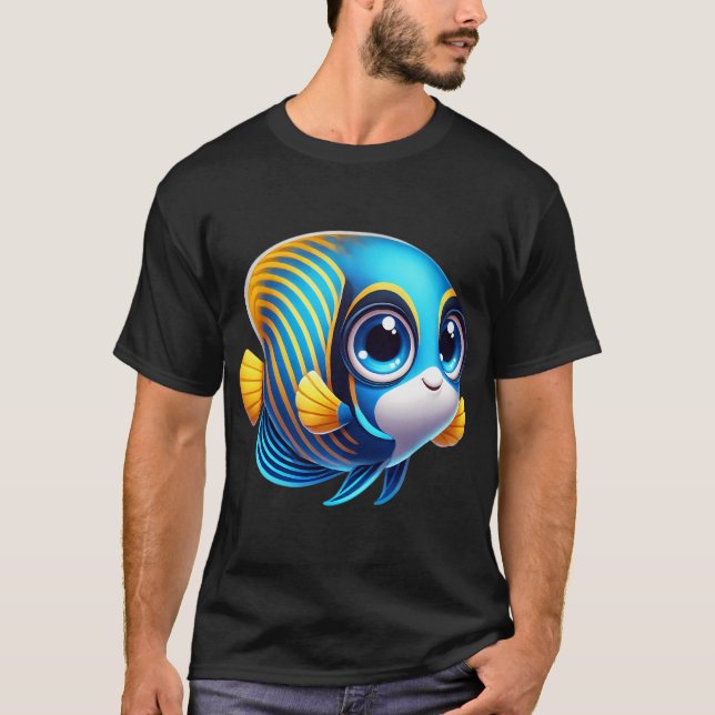 Camiseta Pez ángel emperador adorable (Anverso)