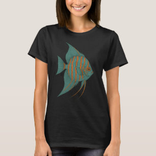 Camiseta Pez ángel - Estilo japonés vintage - Ángel verde F