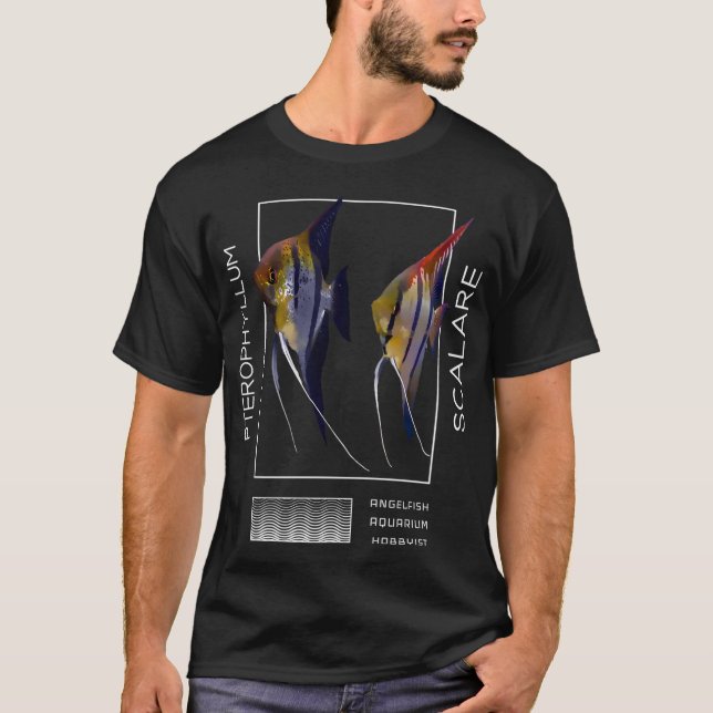Camiseta Pez ángel Pterophyllum scalare (Anverso)