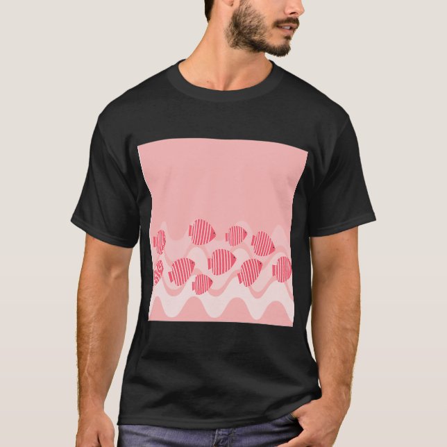 Camiseta Pez Ángel Rosa Kitsch (Anverso)