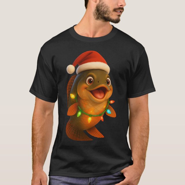 Camiseta Pez Arapaima de Navidad (Anverso)