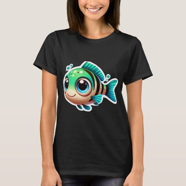 Camiseta Pez arquero adorable (Anverso)