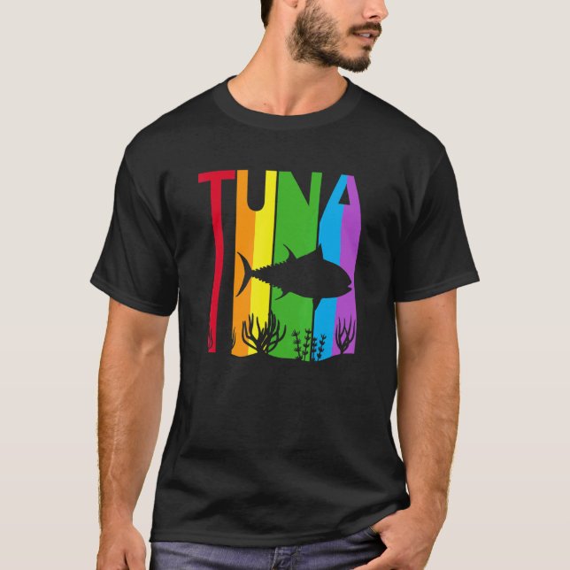 Camiseta Pez atún arcoíris lindo (Anverso)