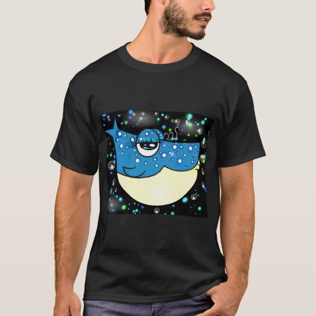 Camiseta Pez azul (Anverso)