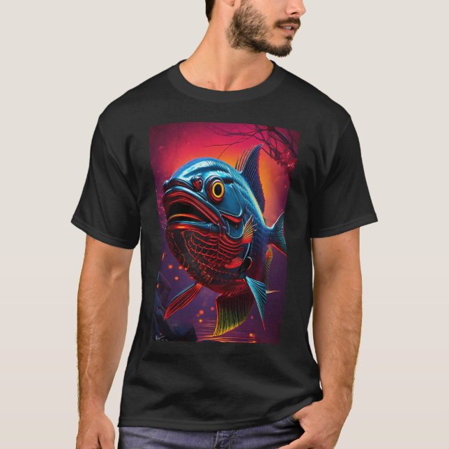 Camiseta Pez azul (Anverso)