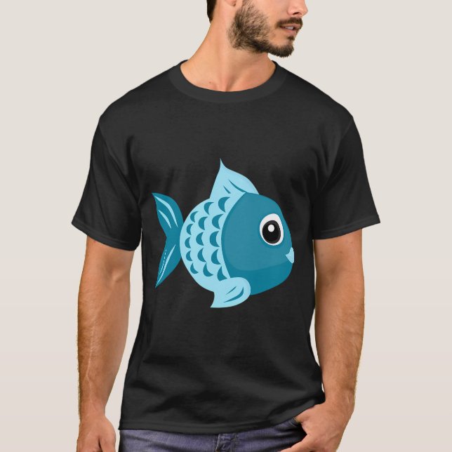 Camiseta Pez Azul (Anverso)