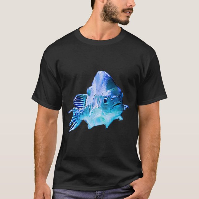 Camiseta Pez Azul Hermoso (Anverso)