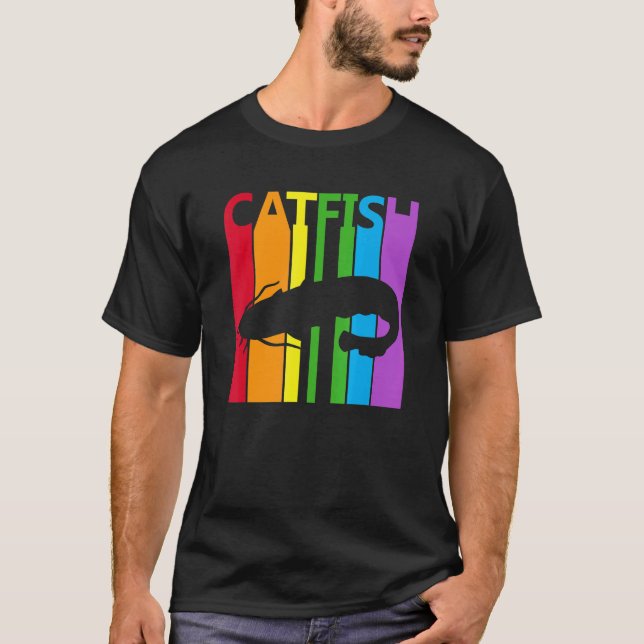 Camiseta Pez bagre arcoíris lindo (Anverso)