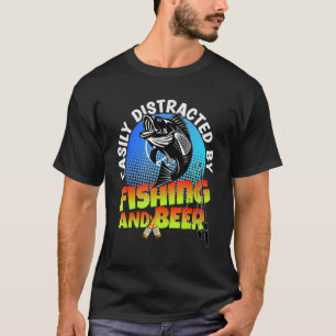 Camiseta Pez Bajo Fácilmente Distraído Por La Pesca Y La Ce