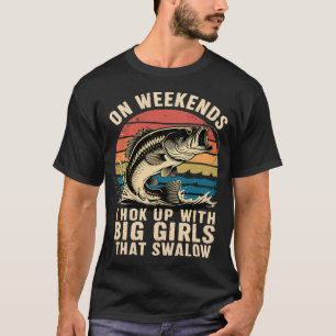 Camiseta Pez bajo Papá Pescando el fin de semana me enganch