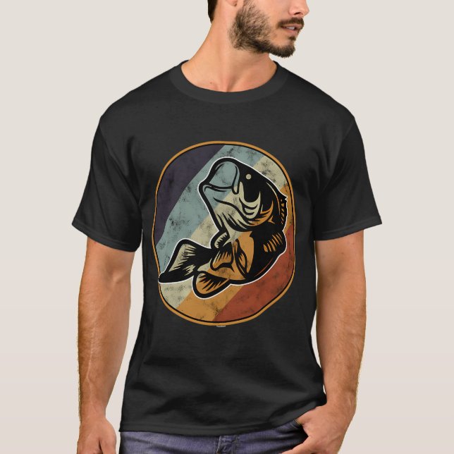 Camiseta Pez bajo retro (Anverso)