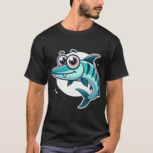Camiseta Pez Barracuda Adorable (Anverso)