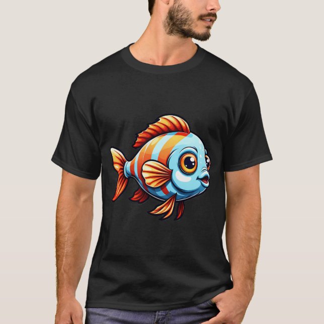 Camiseta Pez bebé lindo (Anverso)