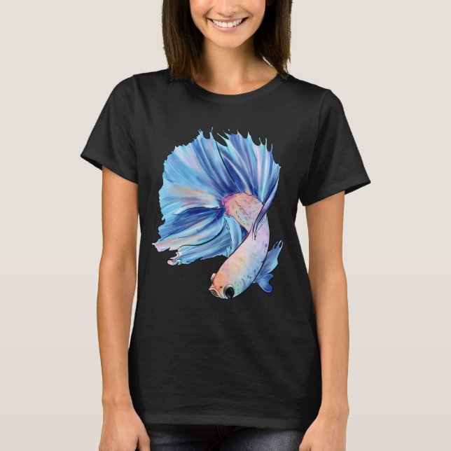 Camiseta Pez Beta Azul (Anverso)