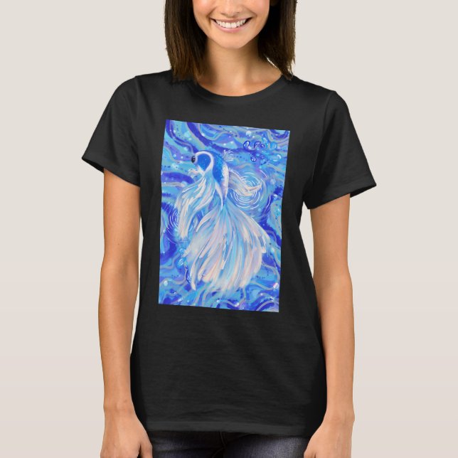 Camiseta Pez beta azul mítico (Anverso)