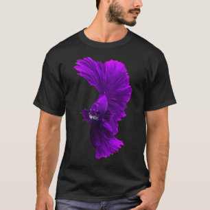 Camiseta Pez beta violeta azul