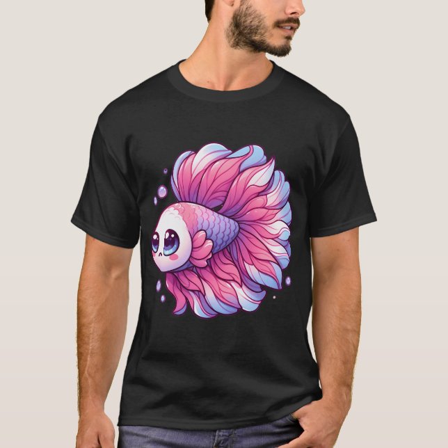 Camiseta Pez Betta Adorable (Anverso)