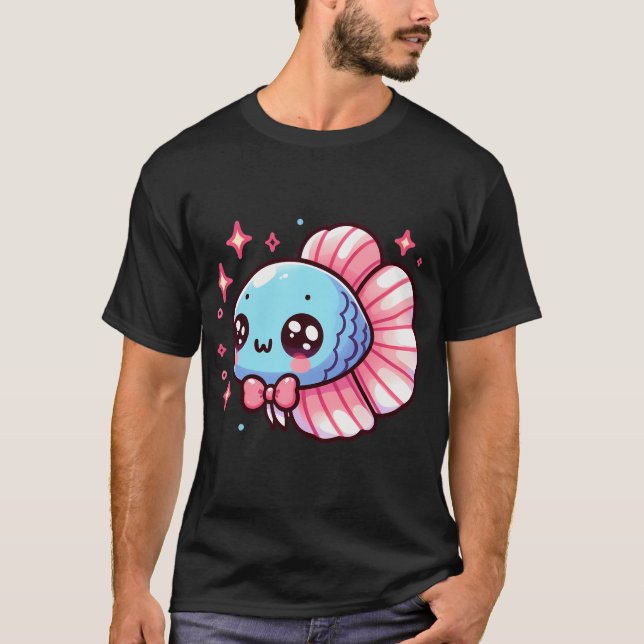 Camiseta Pez Betta Adorable (Anverso)