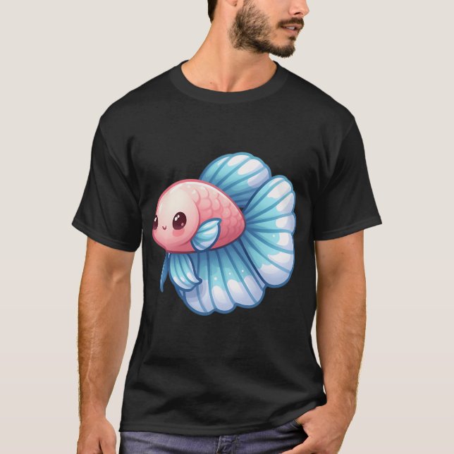 Camiseta Pez Betta Adorable (Anverso)
