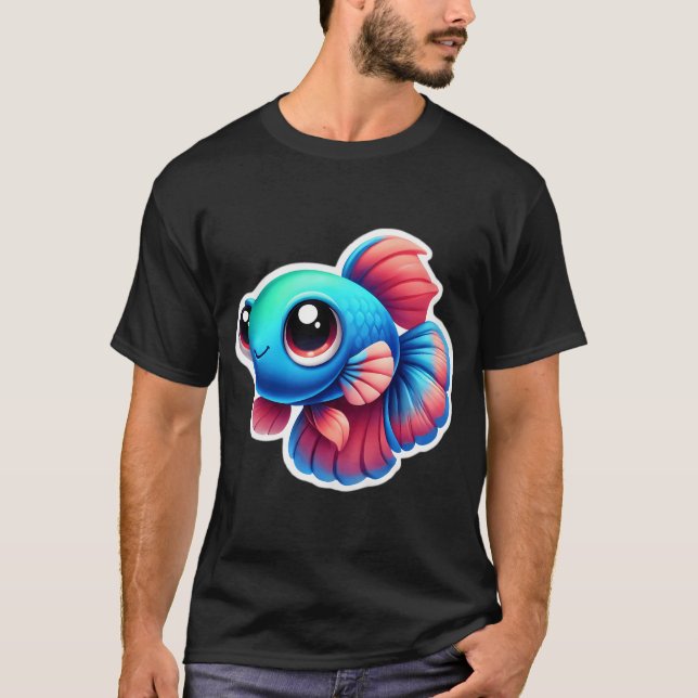 Camiseta Pez Betta Adorable (Anverso)